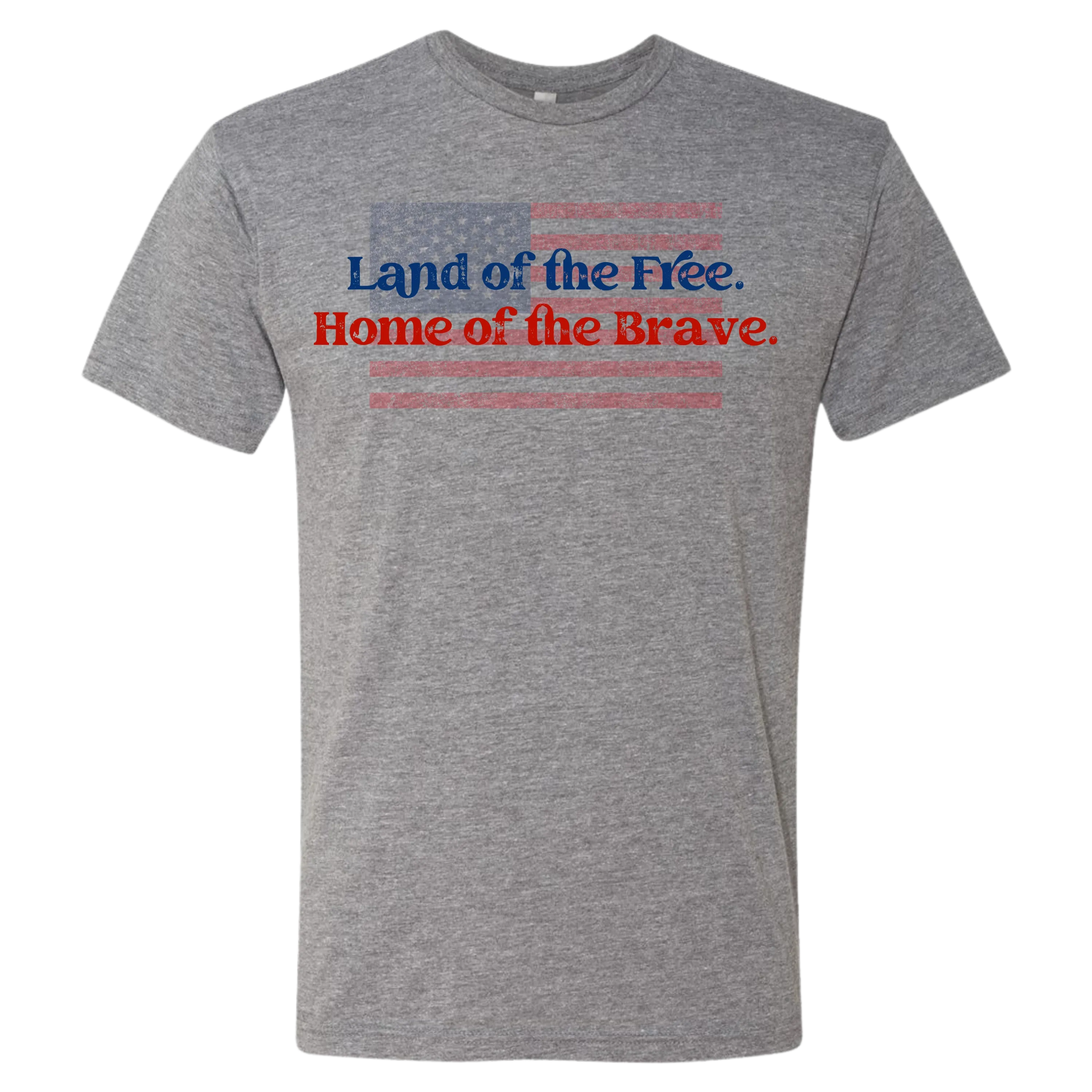 Land of the Free T-Shirt | Vintage American Flag Patriotic USA Graphic Tee